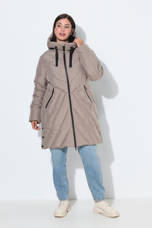 HYPRAR Chevron Quilted Long Parka