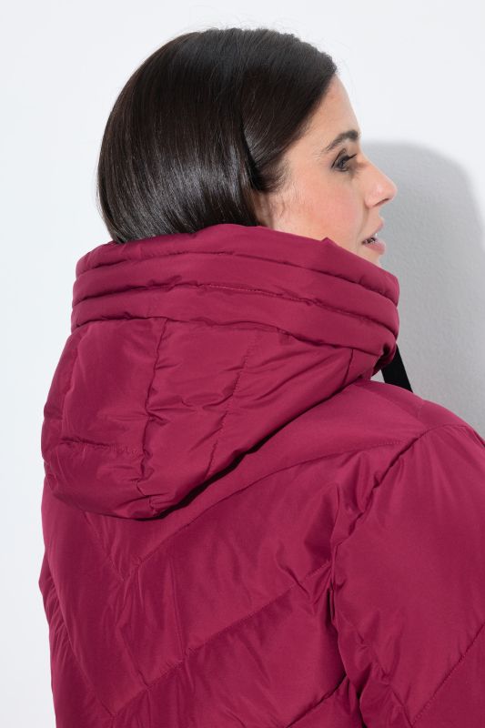 HYPRAR Chevron Quilted Long Parka