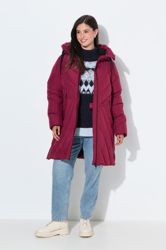 HYPRAR Chevron Quilted Long Parka