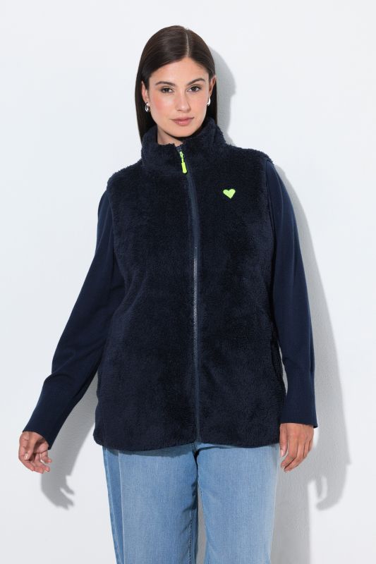 Teddy Fleece Zip-Up Vest