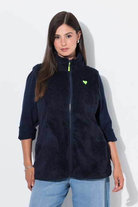 Teddy Fleece Zip-Up Vest