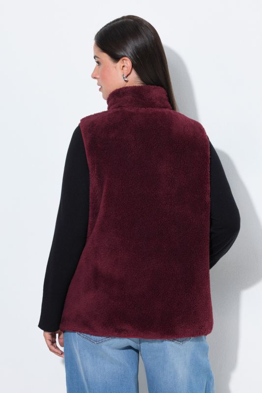Teddy Fleece Zip-Up Vest