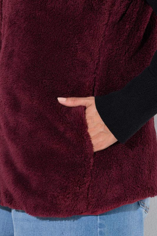Teddy Fleece Zip-Up Vest