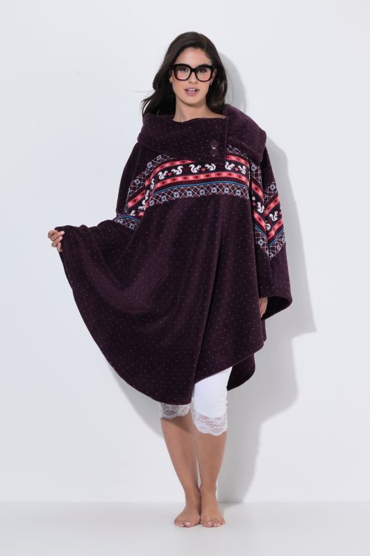 Alpine Stripe Loungewear Poncho