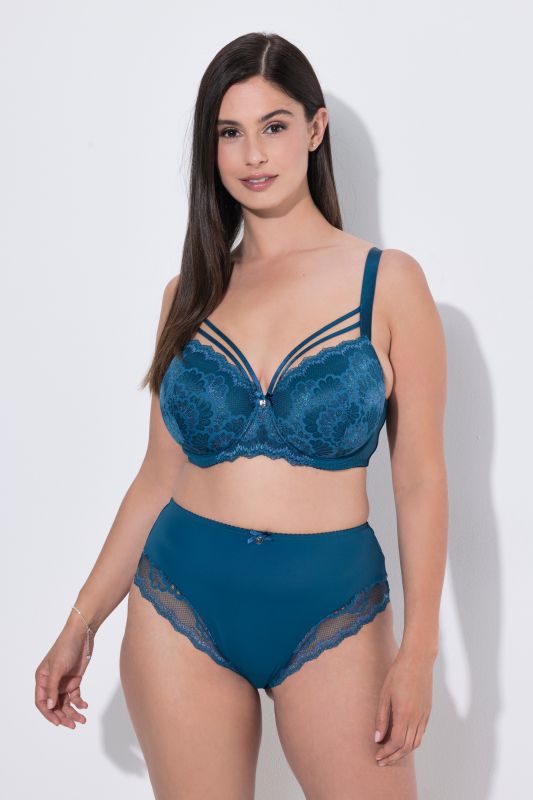 Scalloped Lace Sparkling Midi Briefs