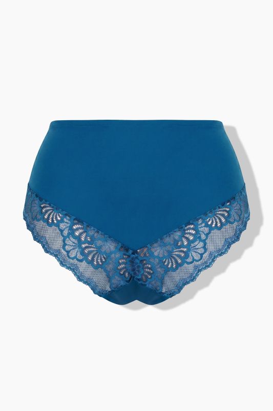 Scalloped Lace Sparkling Midi Briefs