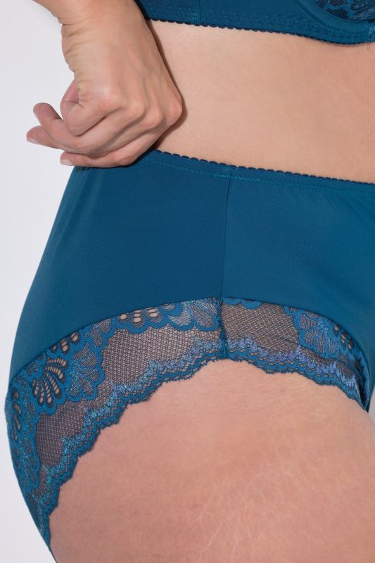 Scalloped Lace Sparkling Midi Briefs
