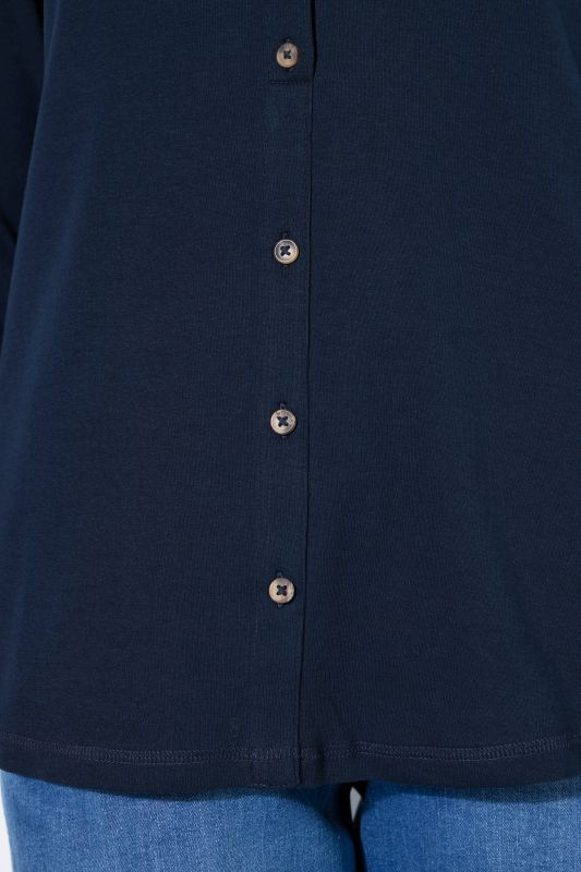 Eco Cotton Long Sleeve Button-Down Tee