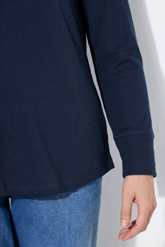 Eco Cotton Long Sleeve Button-Down Tee