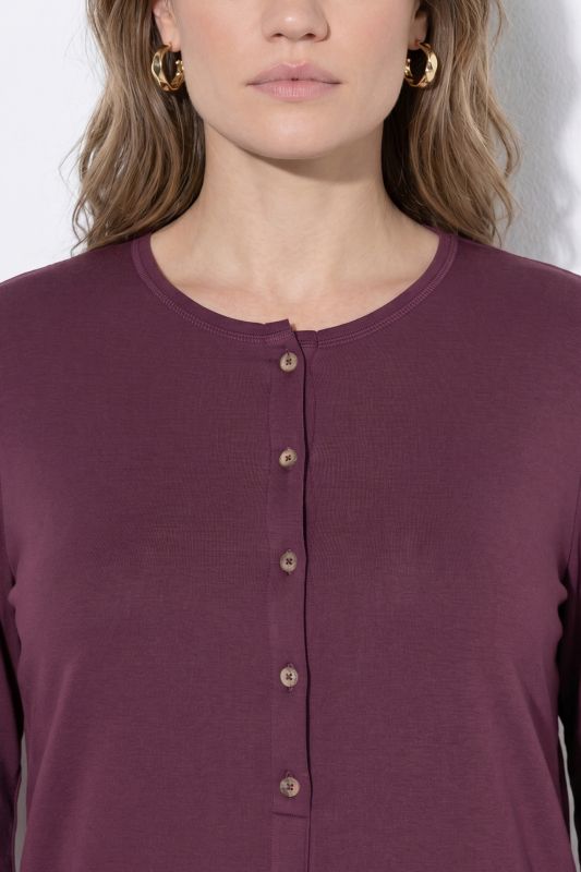 Eco Cotton Long Sleeve Button-Down Tee