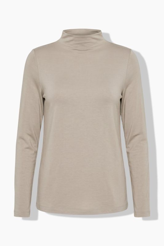 Eco Viscose Long Sleeve Turtleneck Tee