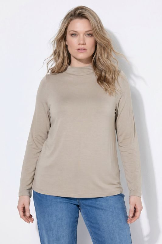Eco Viscose Long Sleeve Turtleneck Tee