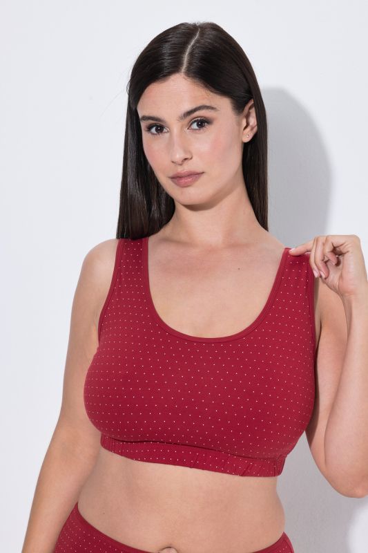 2 Pack Eco Cotton Bralettes: Snowflake