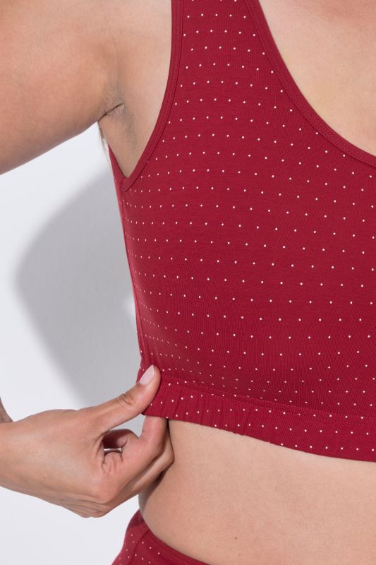 2 Pack Eco Cotton Bralettes: Snowflake