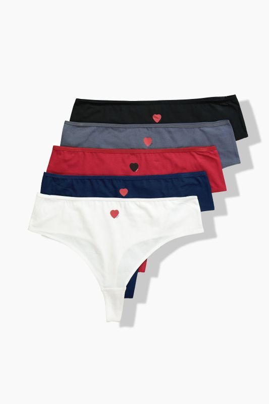 5 Pack of Thongs: Heart