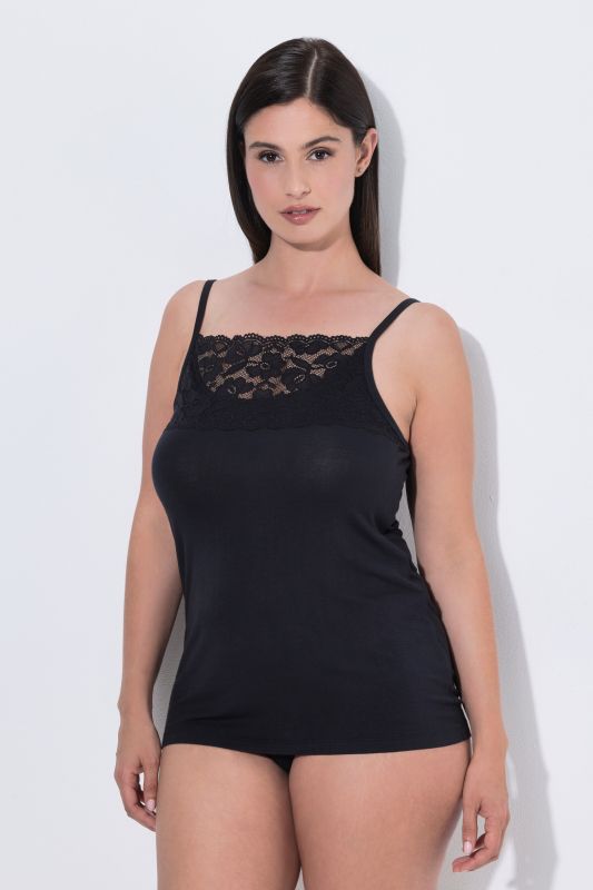 Lace Panel Slim-Fit Camisole