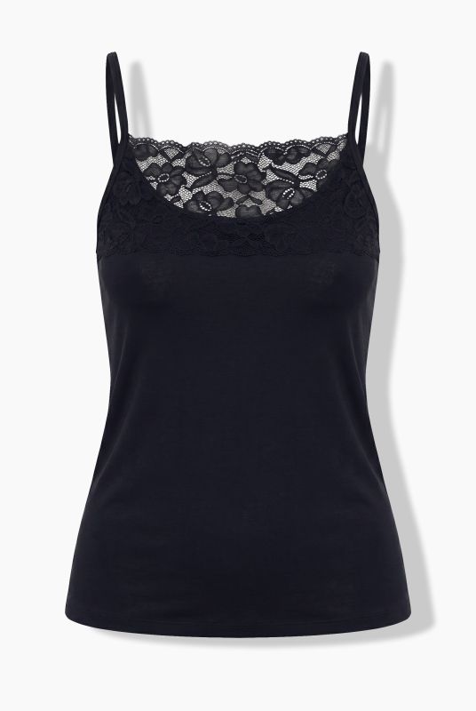 Lace Panel Slim-Fit Camisole