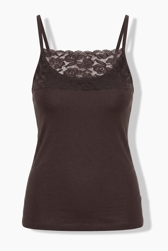 Lace Panel Slim-Fit Camisole