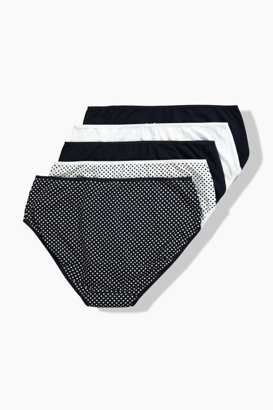 5 Pack of Midi Briefs: Polka Dot