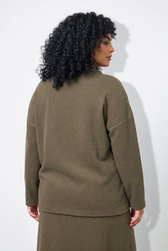 Oversized Turtleneck Sweatshirt