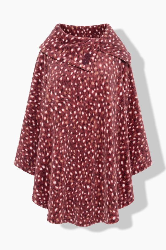 Fawn Print Loungewear Poncho