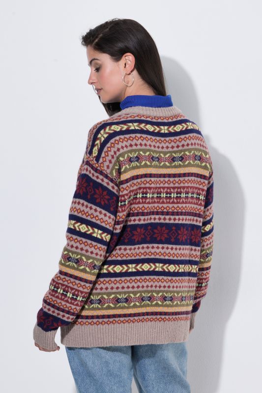 Alpine Striped Long Sleeve Cardigan
