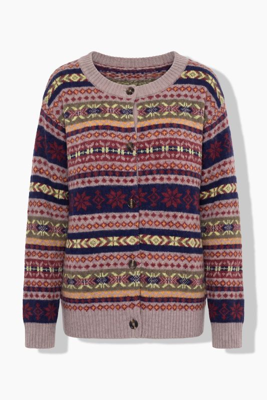 Alpine Striped Long Sleeve Cardigan