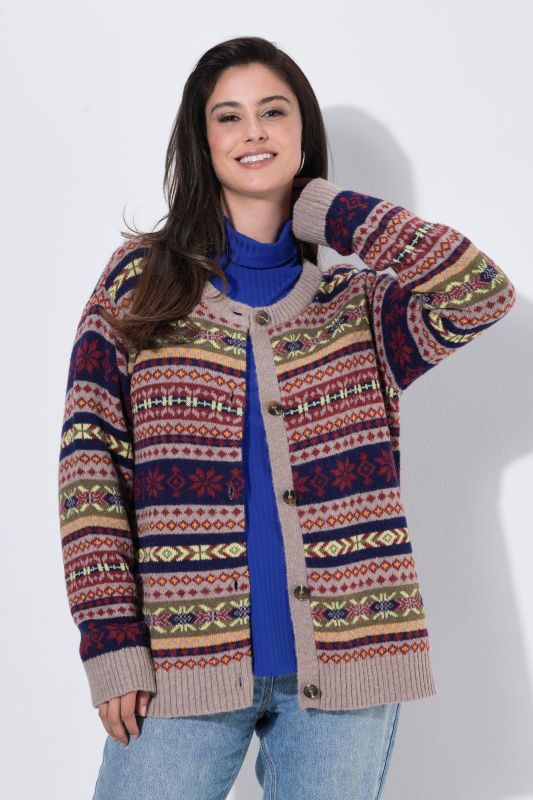 Alpine Striped Long Sleeve Cardigan