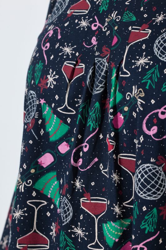 Festive Christmas Print 3/4 Sleeve Tee