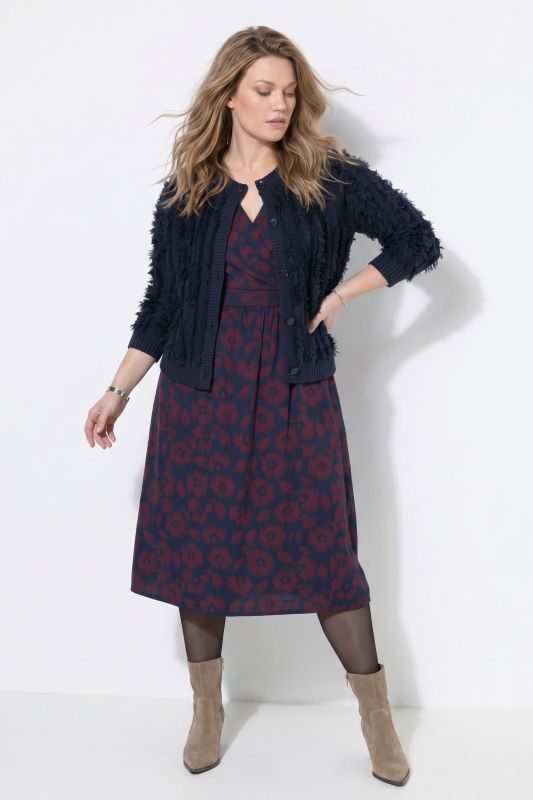 Eyelash Striped Button-Down Cardigan
