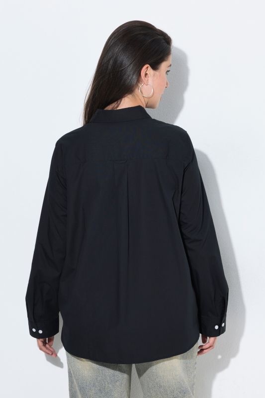 Long Sleeve Button-Down Blouse