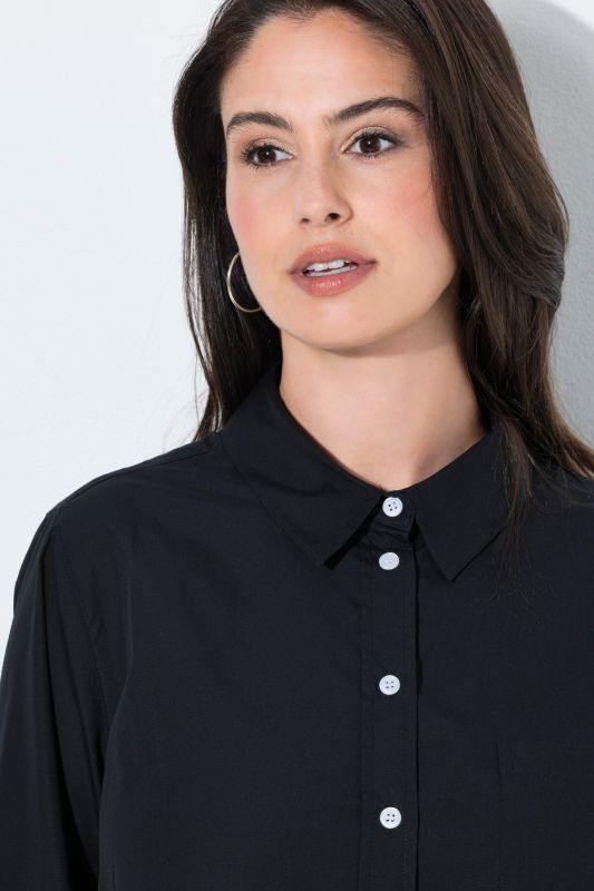 Long Sleeve Button-Down Blouse