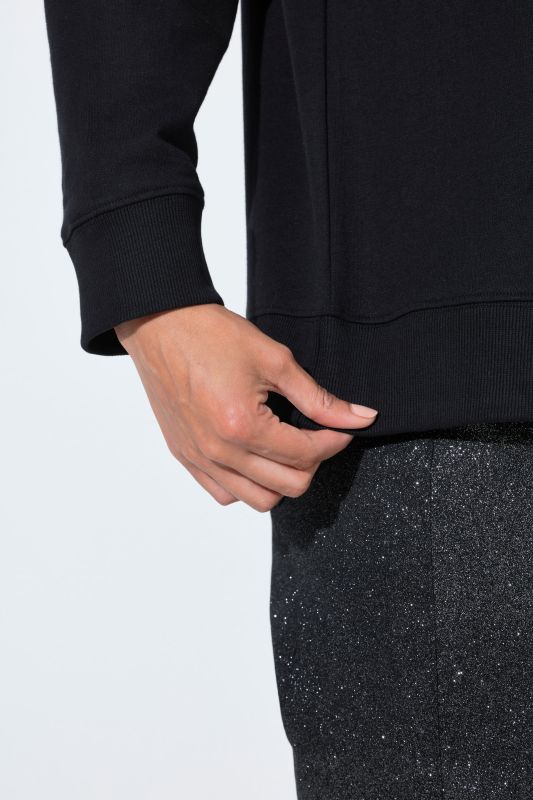 Tonal Beadwork Long Sleeve Sweatshirt