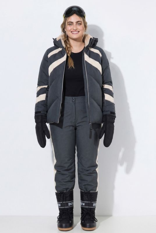 Side Stripe Shaped Knee Ski Pants