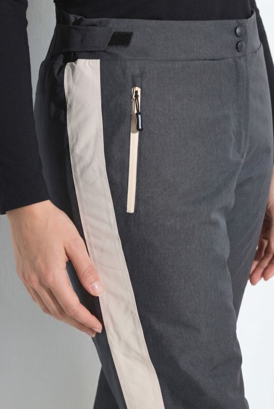 Side Stripe Shaped Knee Ski Pants