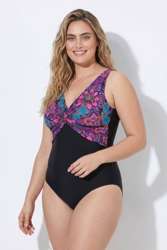 Floral Paisley Knotted Swimsuit