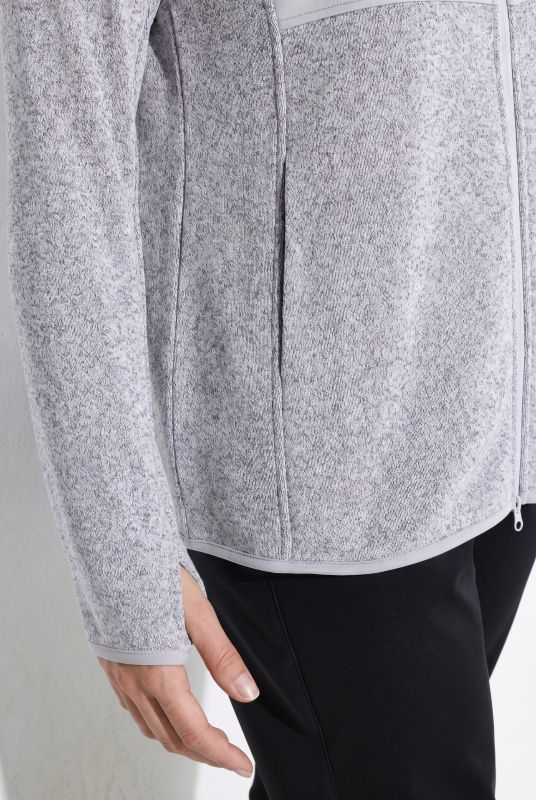 Knit Fleece Softshell Trim Jacket