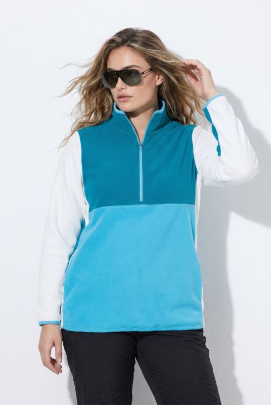 Colorblock Fleece Pullover Sweatshirt