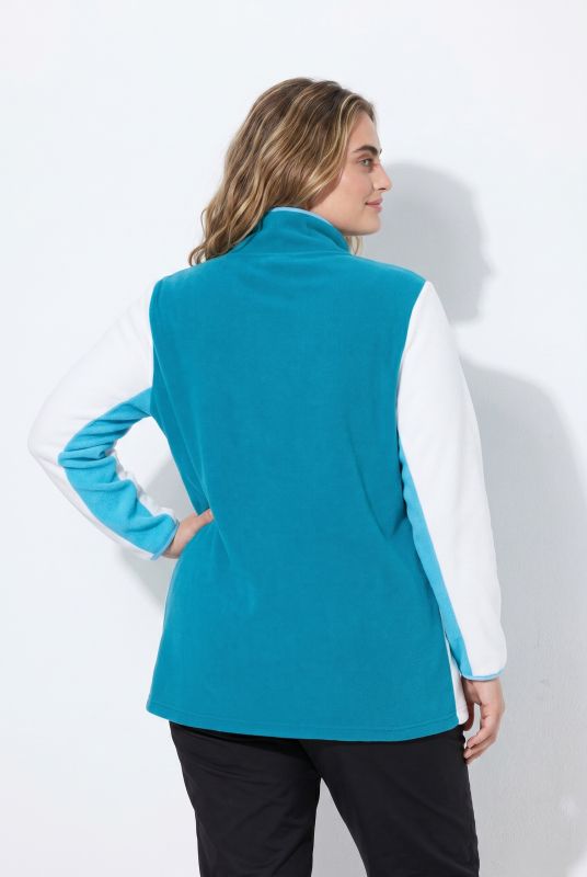 Colorblock Fleece Pullover Sweatshirt