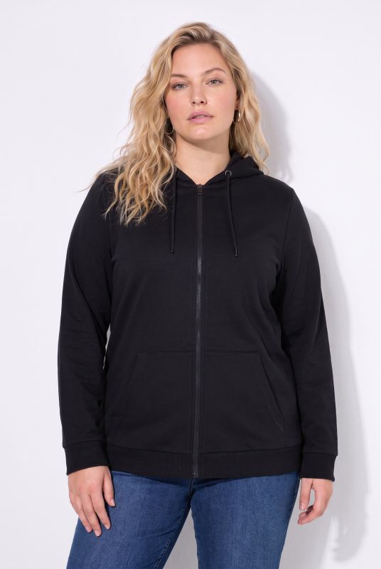 Zip Sweatshirt Long Sleeve Relaxed Fit Pocket Hoodie