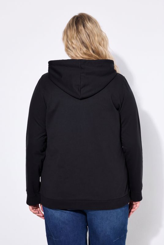 Zip Sweatshirt Long Sleeve Relaxed Fit Pocket Hoodie