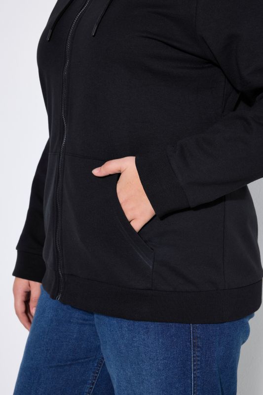 Zip Sweatshirt Long Sleeve Relaxed Fit Pocket Hoodie