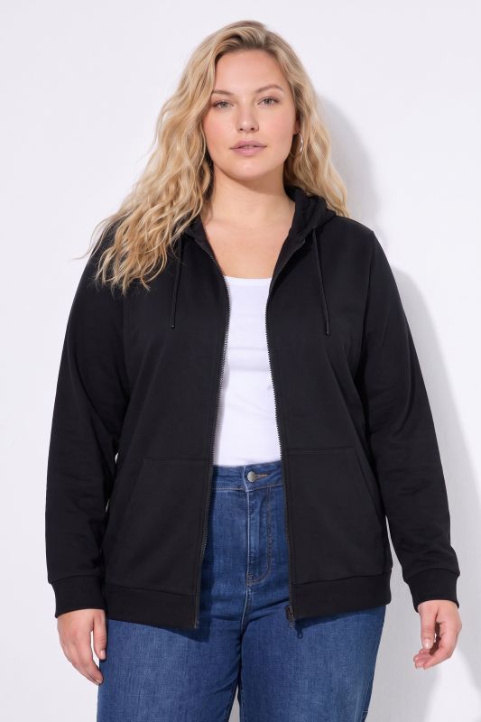 Zip Sweatshirt Long Sleeve Relaxed Fit Pocket Hoodie