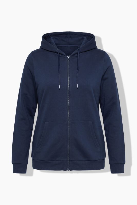 Zip Sweatshirt Long Sleeve Relaxed Fit Pocket Hoodie