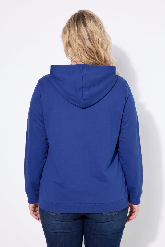 Zip Sweatshirt Long Sleeve Relaxed Fit Pocket Hoodie