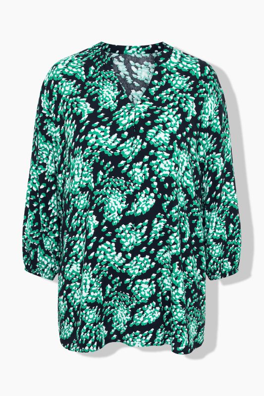 Abstract Print 3/4 Sleeve Tunic