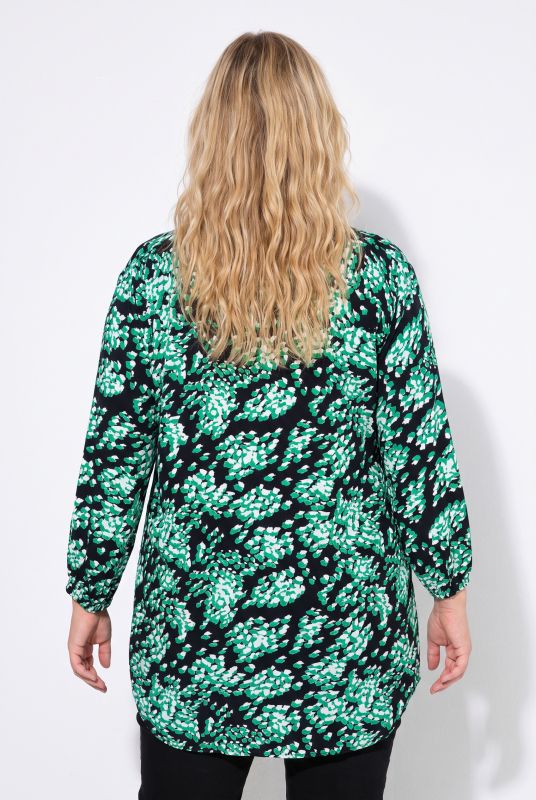 Abstract Print 3/4 Sleeve Tunic